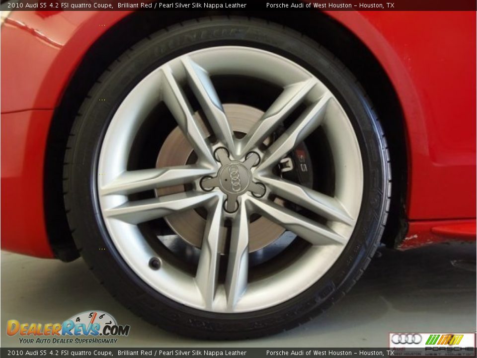 2010 Audi S5 4.2 FSI quattro Coupe Brilliant Red / Pearl Silver Silk Nappa Leather Photo #25