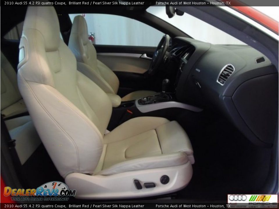 2010 Audi S5 4.2 FSI quattro Coupe Brilliant Red / Pearl Silver Silk Nappa Leather Photo #26