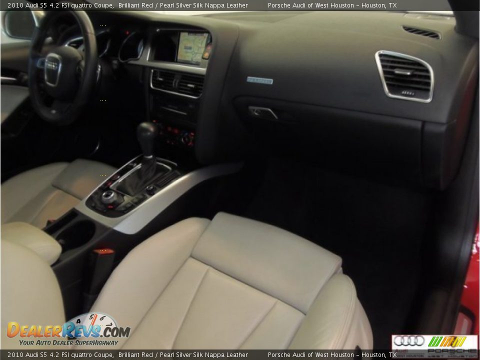 2010 Audi S5 4.2 FSI quattro Coupe Brilliant Red / Pearl Silver Silk Nappa Leather Photo #27