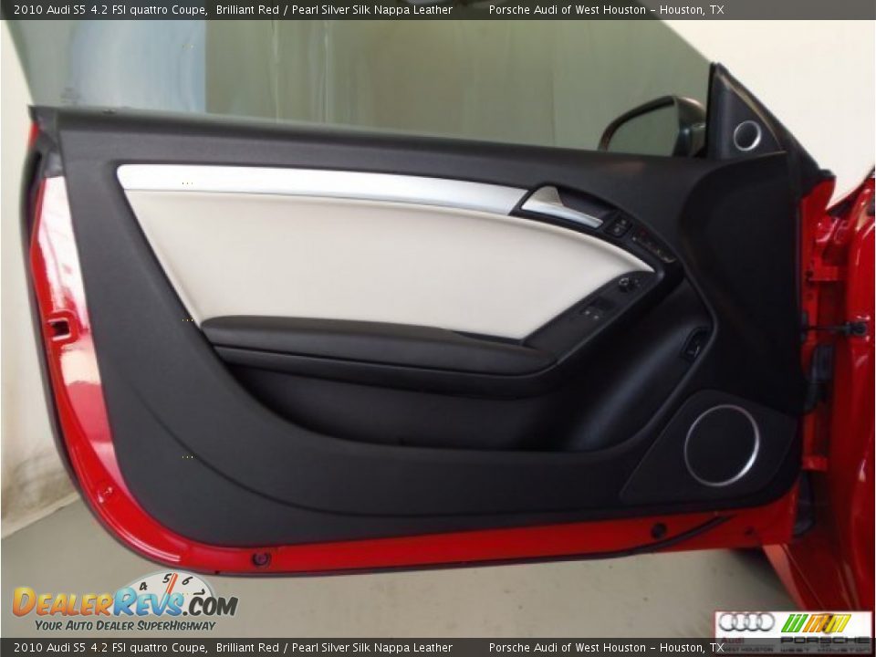 2010 Audi S5 4.2 FSI quattro Coupe Brilliant Red / Pearl Silver Silk Nappa Leather Photo #29