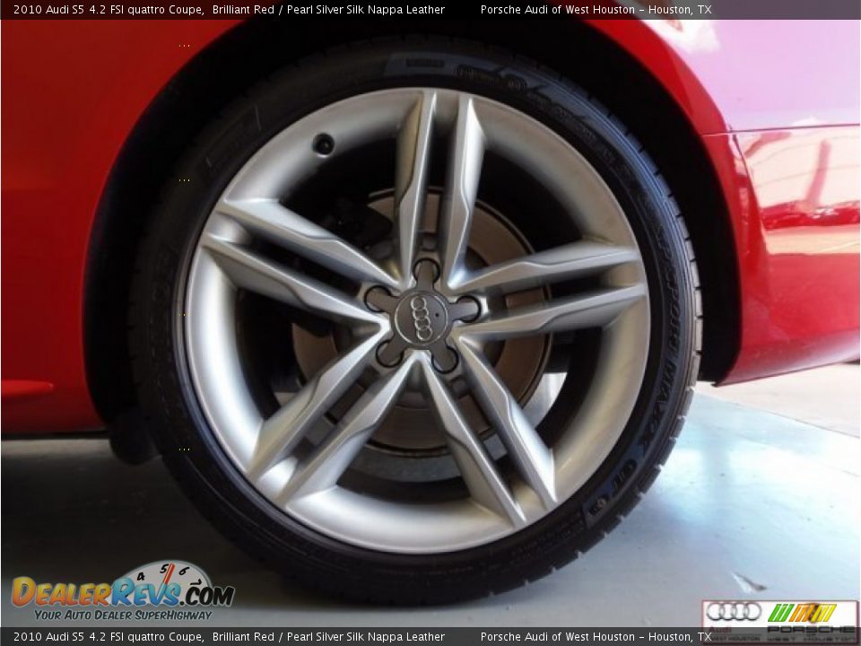 2010 Audi S5 4.2 FSI quattro Coupe Brilliant Red / Pearl Silver Silk Nappa Leather Photo #31
