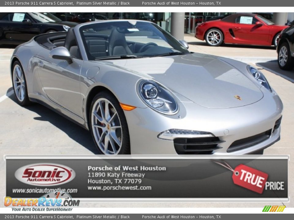 2013 Porsche 911 Carrera S Cabriolet Platinum Silver Metallic / Black Photo #1
