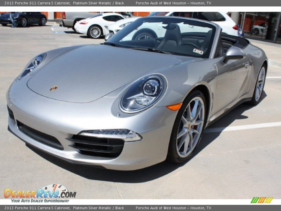 2013 Porsche 911 Carrera S Cabriolet Platinum Silver Metallic / Black Photo #3