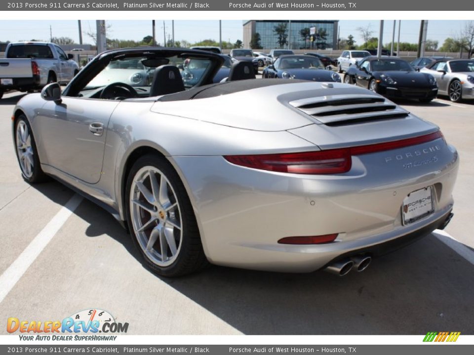 2013 Porsche 911 Carrera S Cabriolet Platinum Silver Metallic / Black Photo #6