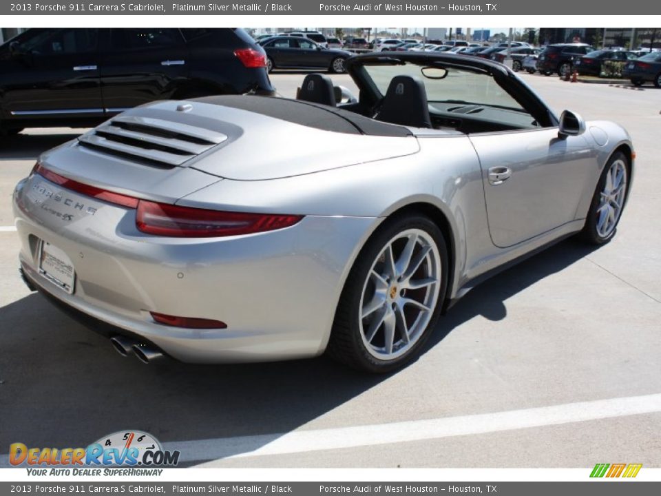 2013 Porsche 911 Carrera S Cabriolet Platinum Silver Metallic / Black Photo #9