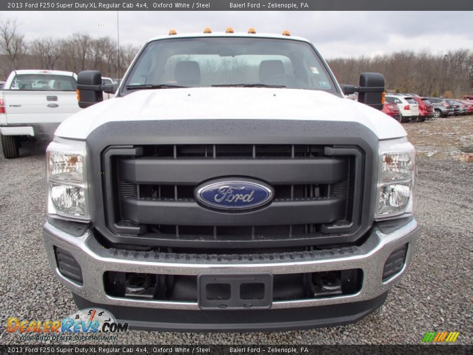 2013 Ford F250 Super Duty XL Regular Cab 4x4 Oxford White / Steel Photo #3