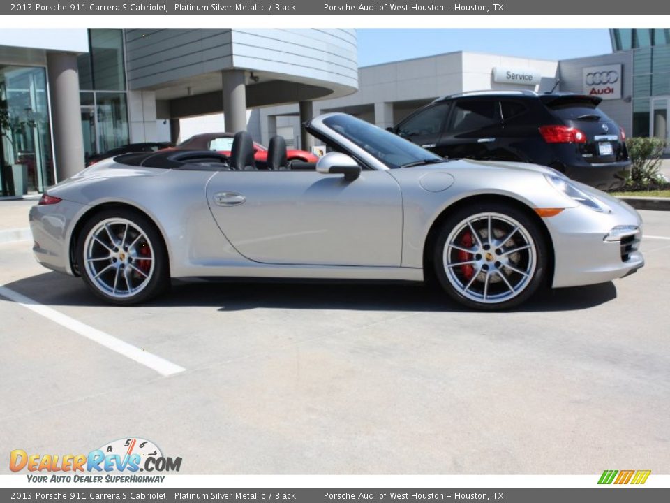 Platinum Silver Metallic 2013 Porsche 911 Carrera S Cabriolet Photo #10
