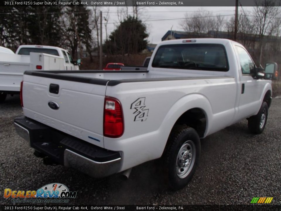 2013 Ford F250 Super Duty XL Regular Cab 4x4 Oxford White / Steel Photo #8