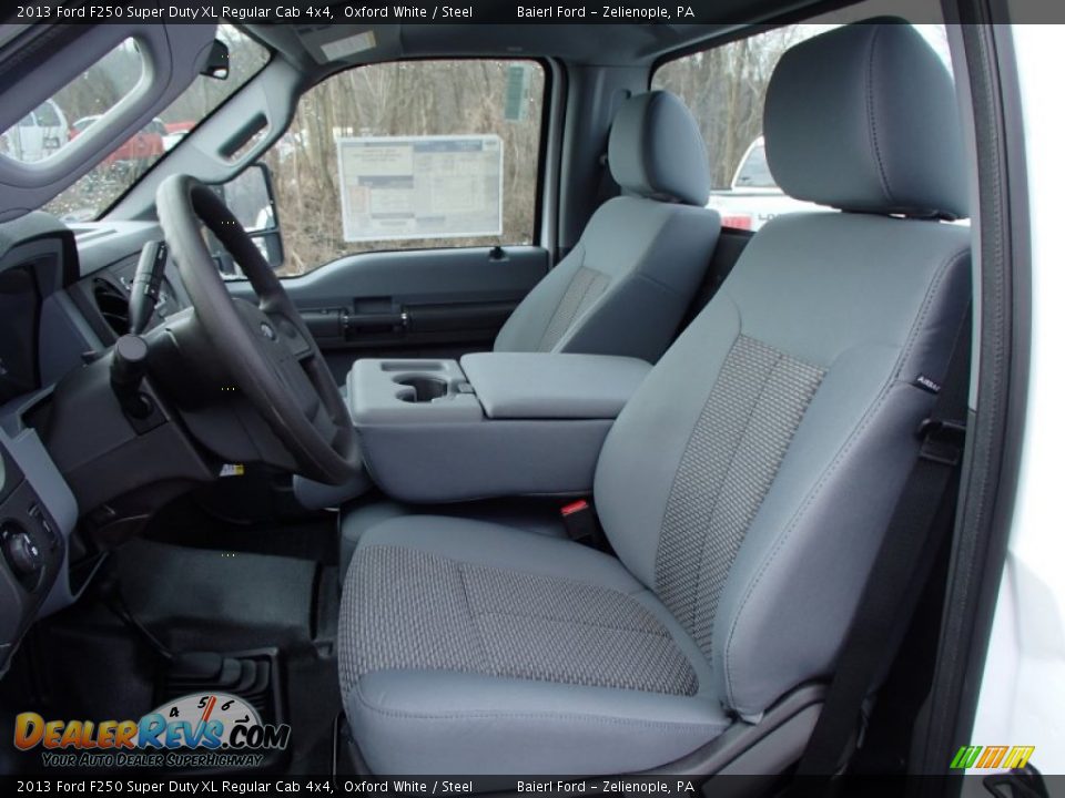 Front Seat of 2013 Ford F250 Super Duty XL Regular Cab 4x4 Photo #11