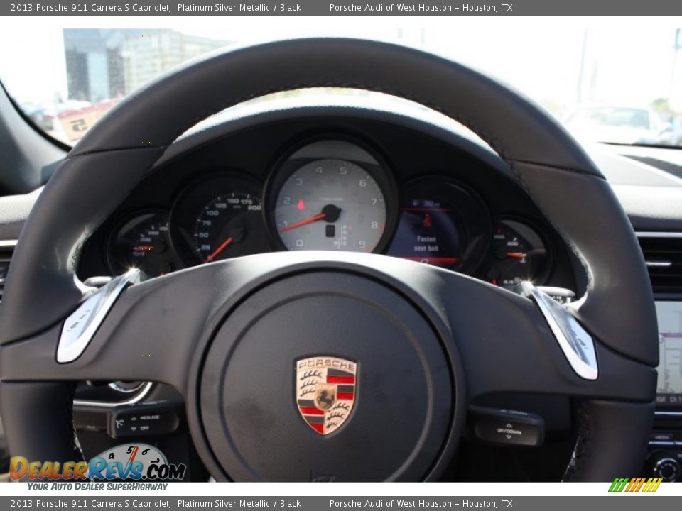 2013 Porsche 911 Carrera S Cabriolet Platinum Silver Metallic / Black Photo #21
