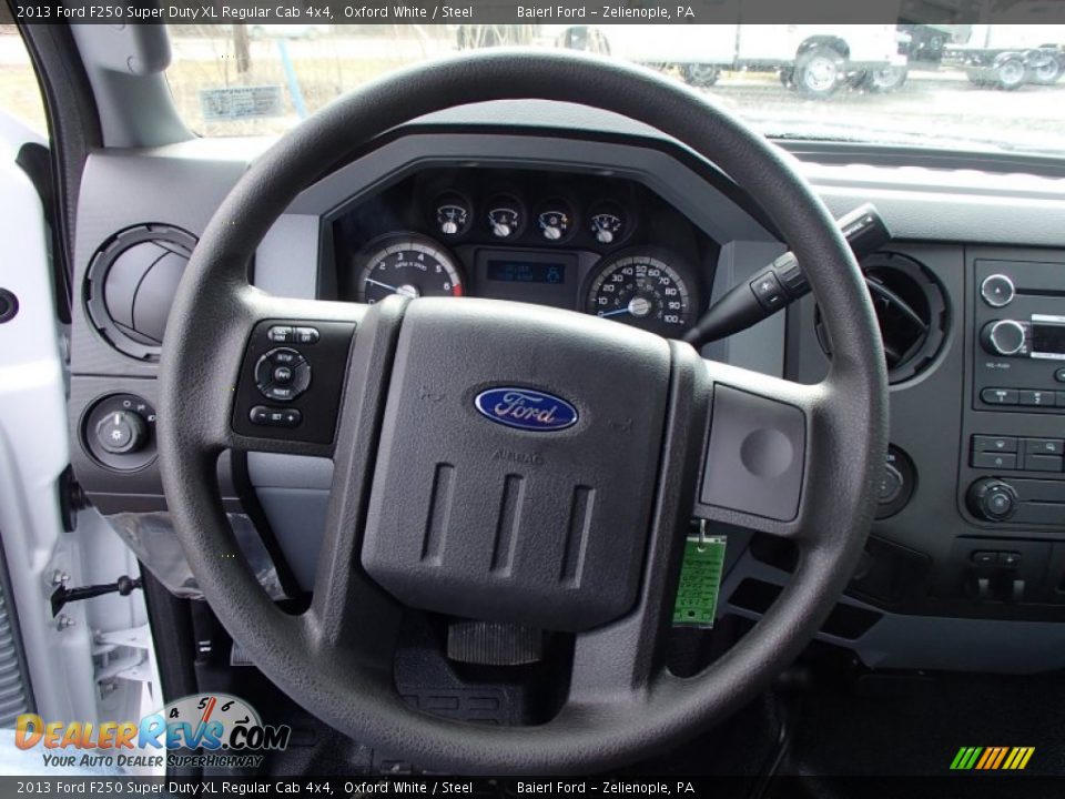 2013 Ford F250 Super Duty XL Regular Cab 4x4 Steering Wheel Photo #18