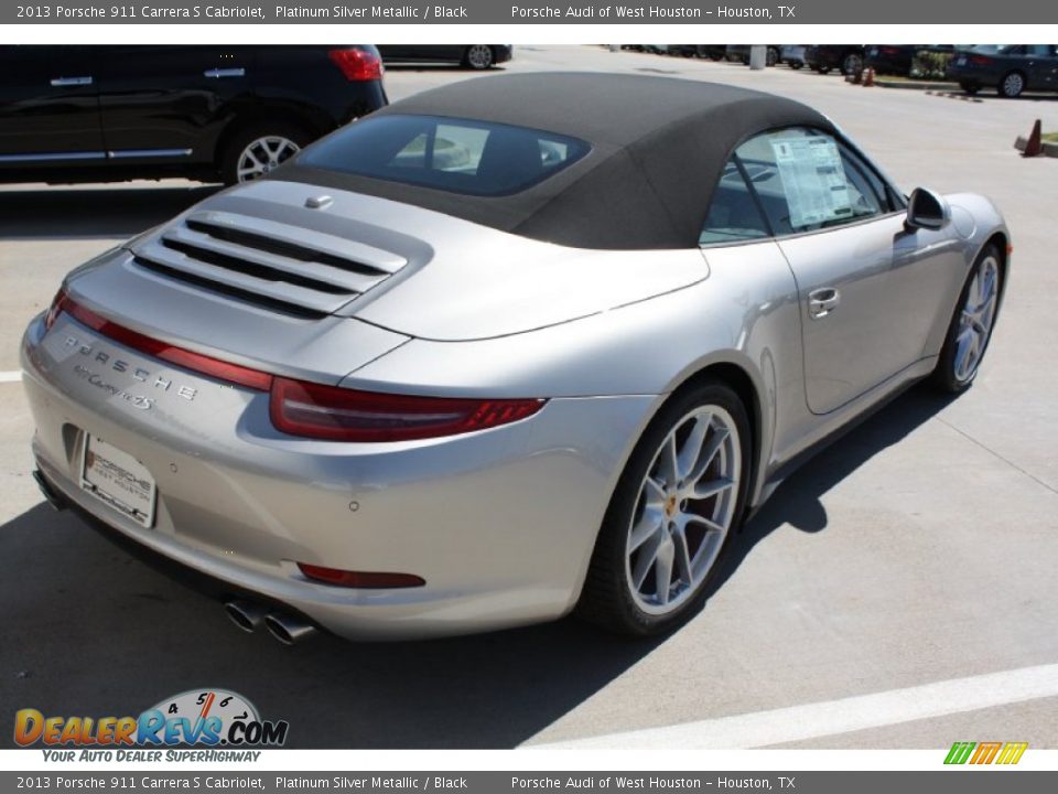 2013 Porsche 911 Carrera S Cabriolet Platinum Silver Metallic / Black Photo #27
