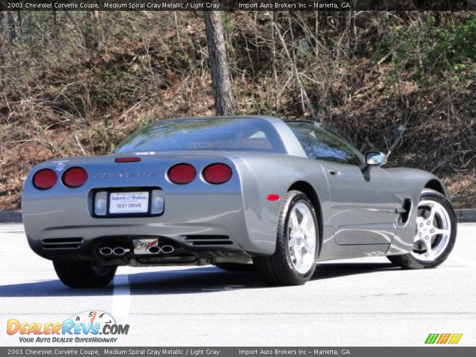 2003 Chevrolet Corvette Coupe Medium Spiral Gray Metallic / Light Gray Photo #2