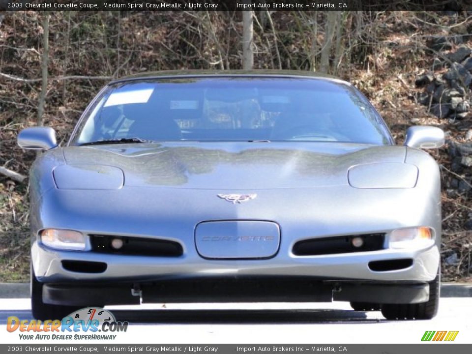 2003 Chevrolet Corvette Coupe Medium Spiral Gray Metallic / Light Gray Photo #7