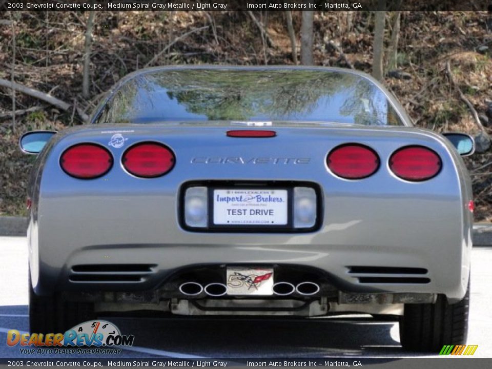 2003 Chevrolet Corvette Coupe Medium Spiral Gray Metallic / Light Gray Photo #8