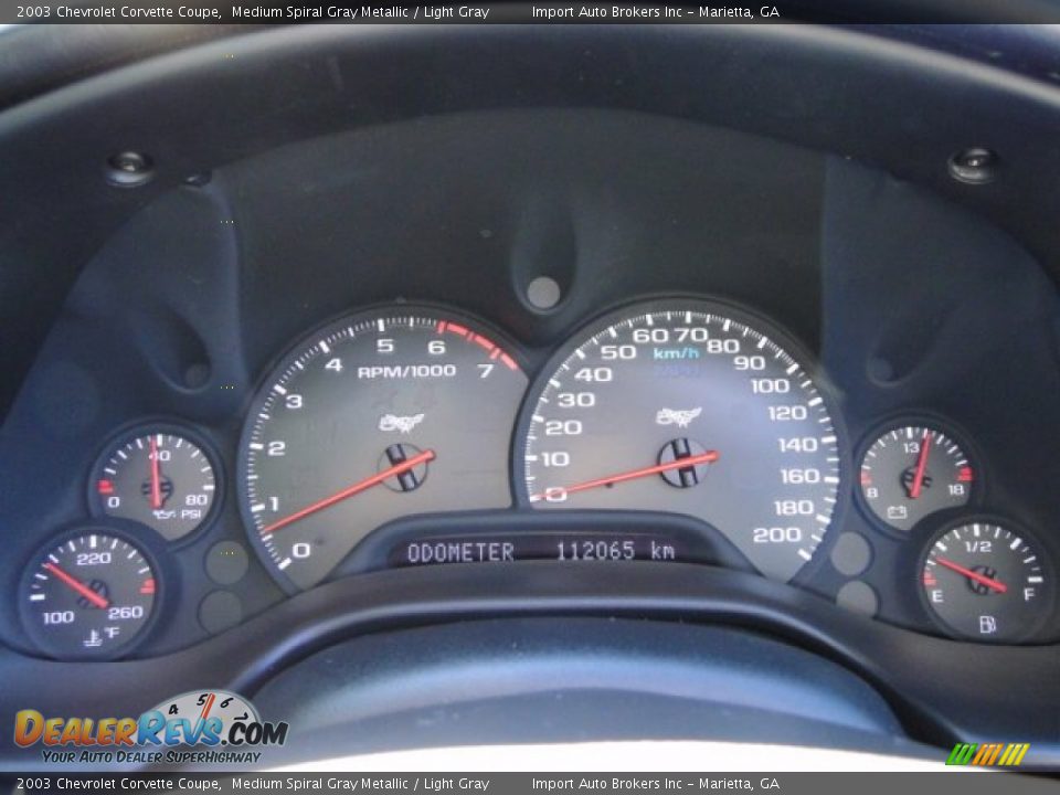 2003 Chevrolet Corvette Coupe Gauges Photo #16