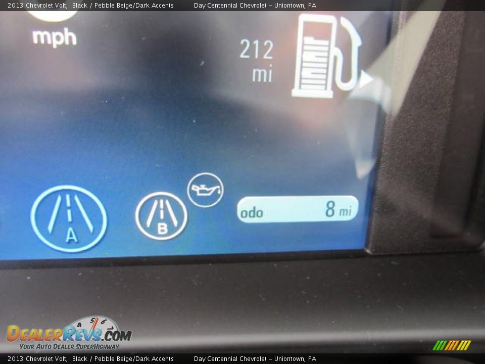 2013 Chevrolet Volt Black / Pebble Beige/Dark Accents Photo #20