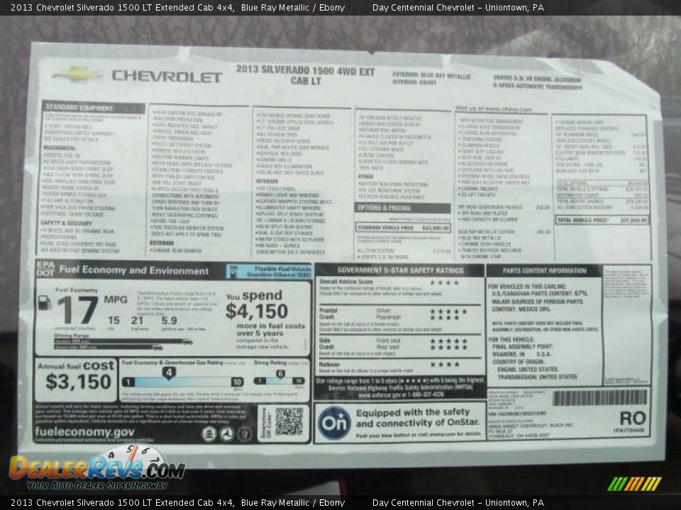 2013 Chevrolet Silverado 1500 LT Extended Cab 4x4 Blue Ray Metallic / Ebony Photo #9