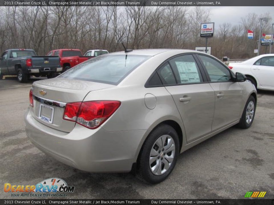 2013 Chevrolet Cruze LS Champagne Silver Metallic / Jet Black/Medium Titanium Photo #6