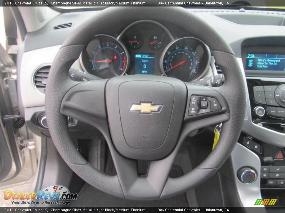 2013 Chevrolet Cruze LS Champagne Silver Metallic / Jet Black/Medium Titanium Photo #15