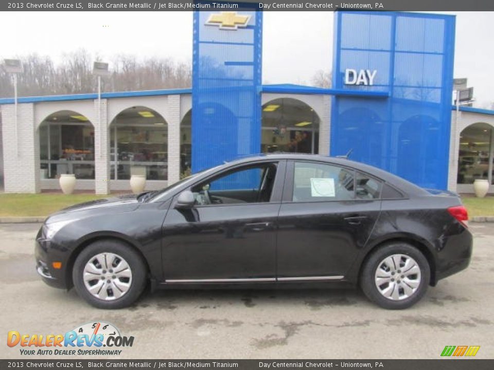 2013 Chevrolet Cruze LS Black Granite Metallic / Jet Black/Medium Titanium Photo #2