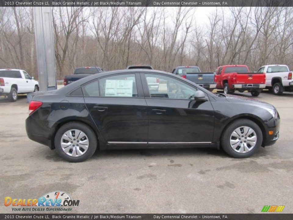 2013 Chevrolet Cruze LS Black Granite Metallic / Jet Black/Medium Titanium Photo #8