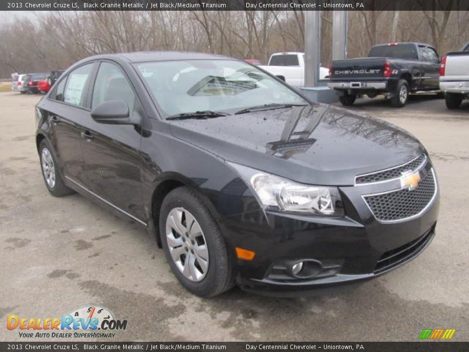 2013 Chevrolet Cruze LS Black Granite Metallic / Jet Black/Medium Titanium Photo #10