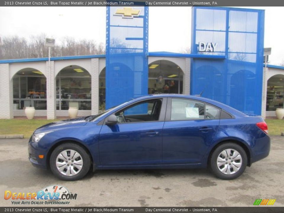 2013 Chevrolet Cruze LS Blue Topaz Metallic / Jet Black/Medium Titanium Photo #2