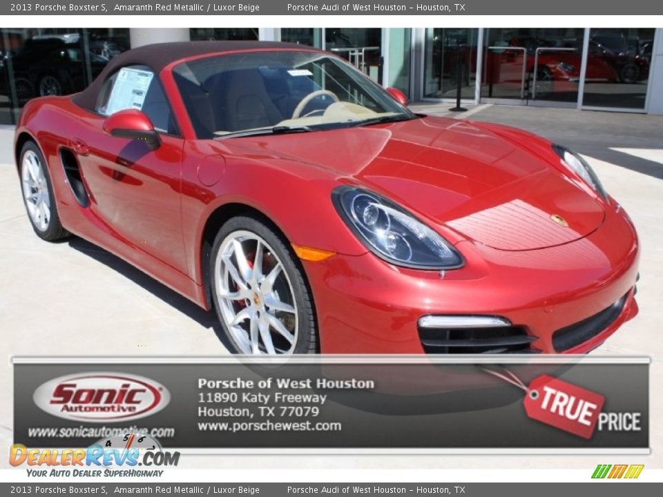 2013 Porsche Boxster S Amaranth Red Metallic / Luxor Beige Photo #1