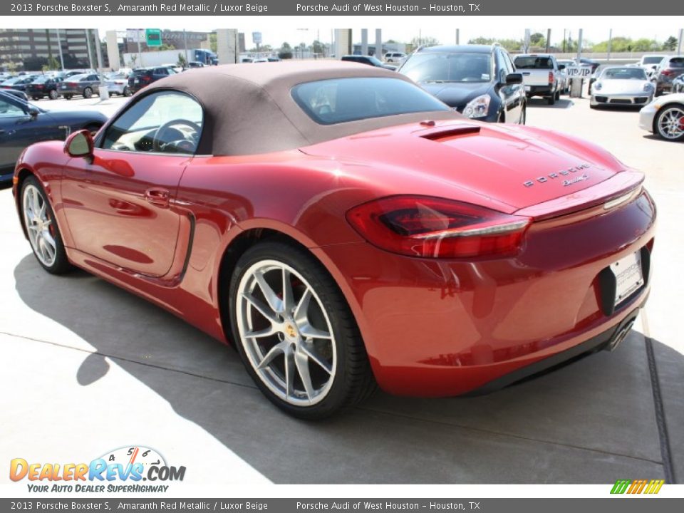 2013 Porsche Boxster S Amaranth Red Metallic / Luxor Beige Photo #6