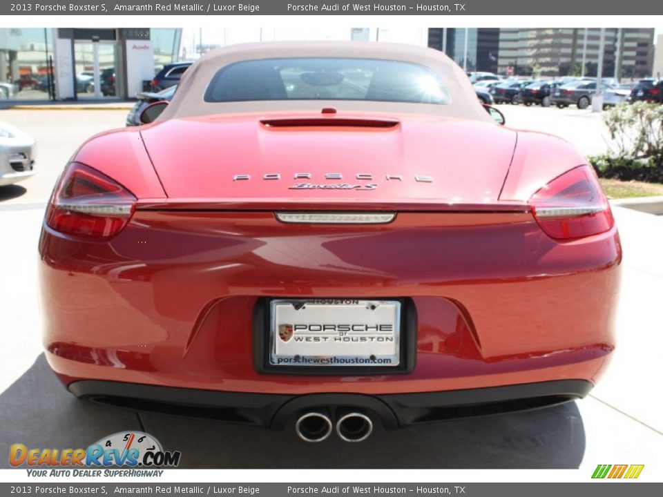 2013 Porsche Boxster S Amaranth Red Metallic / Luxor Beige Photo #7