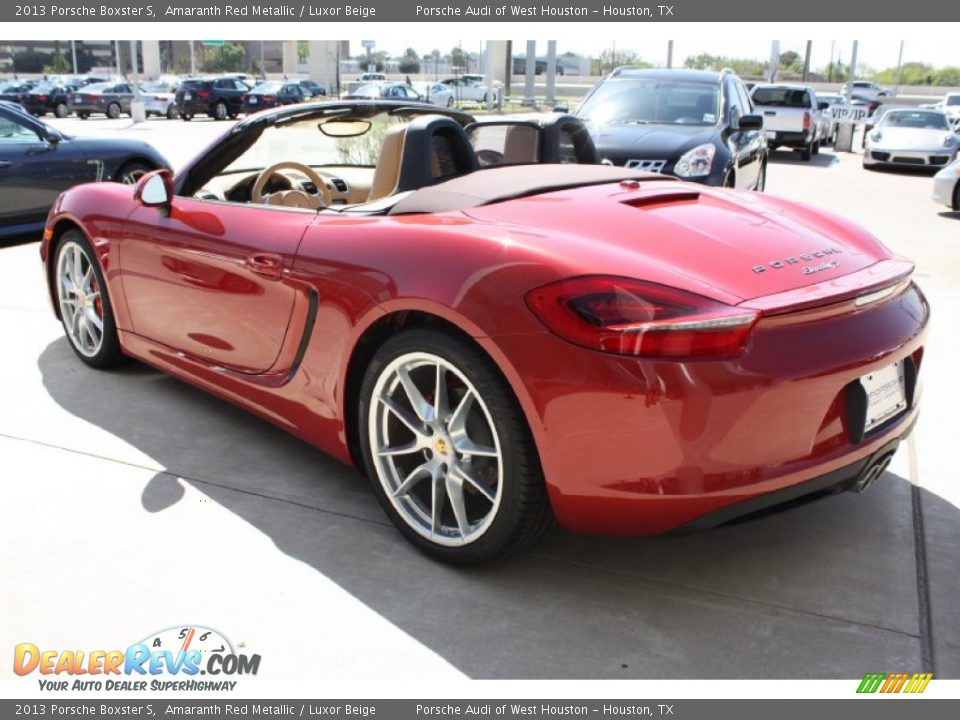 2013 Porsche Boxster S Amaranth Red Metallic / Luxor Beige Photo #12