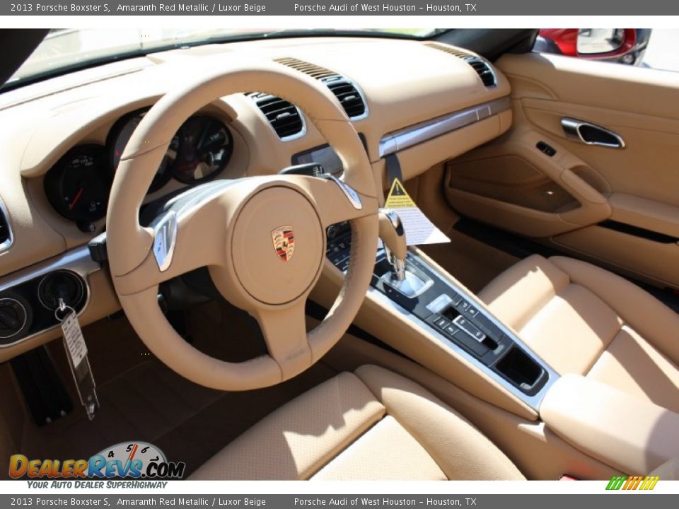 Luxor Beige Interior - 2013 Porsche Boxster S Photo #16