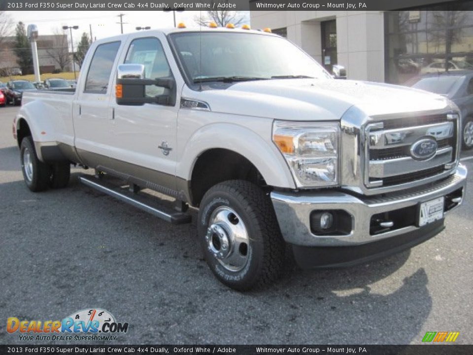 Front 3/4 View of 2013 Ford F350 Super Duty Lariat Crew Cab 4x4 Dually Photo #2