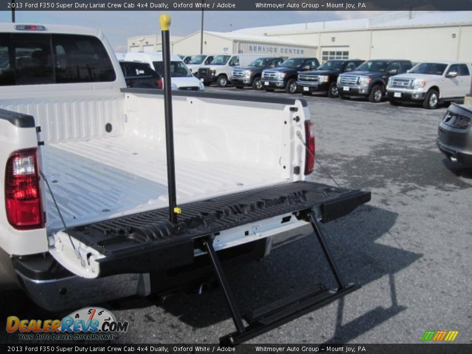 2013 Ford F350 Super Duty Lariat Crew Cab 4x4 Dually Oxford White / Adobe Photo #5