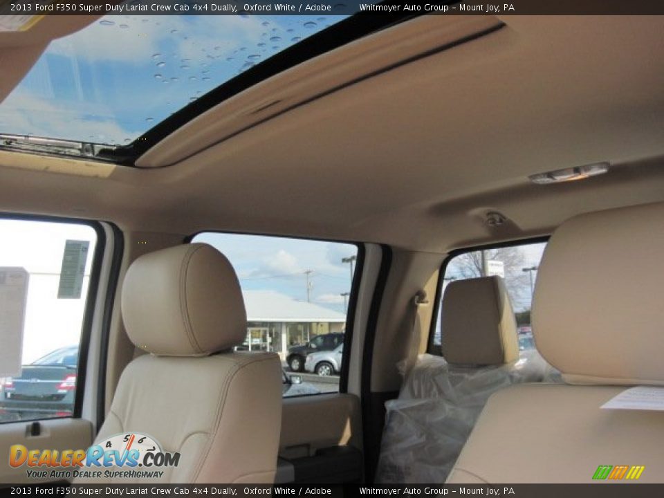 2013 Ford F350 Super Duty Lariat Crew Cab 4x4 Dually Oxford White / Adobe Photo #10
