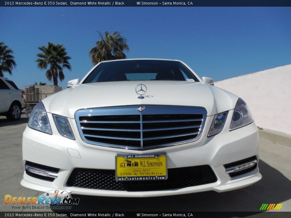 2013 Mercedes-Benz E 350 Sedan Diamond White Metallic / Black Photo #2