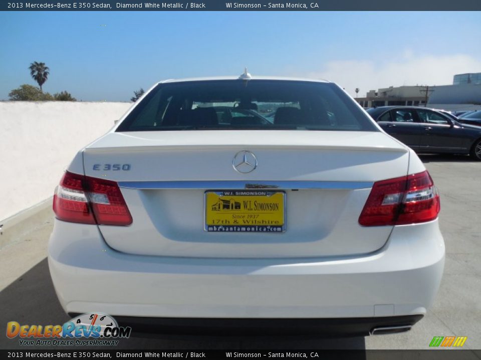 2013 Mercedes-Benz E 350 Sedan Diamond White Metallic / Black Photo #5