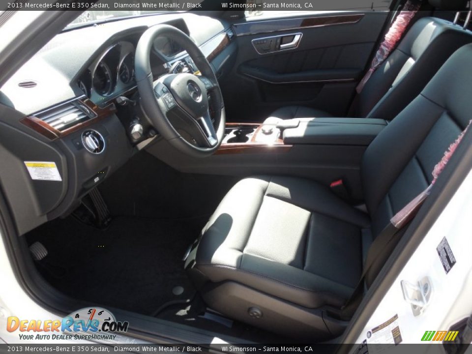 2013 Mercedes-Benz E 350 Sedan Diamond White Metallic / Black Photo #7