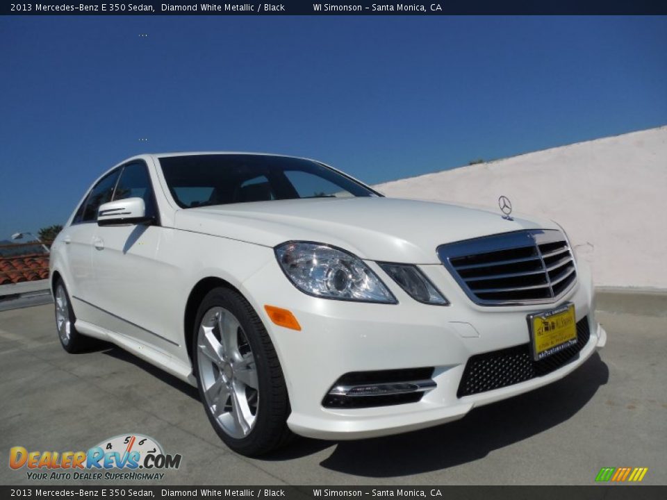 2013 Mercedes-Benz E 350 Sedan Diamond White Metallic / Black Photo #11