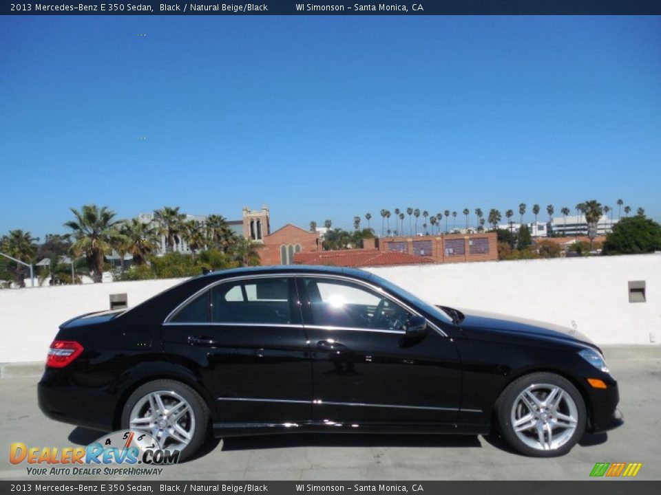 2013 Mercedes-Benz E 350 Sedan Black / Natural Beige/Black Photo #3
