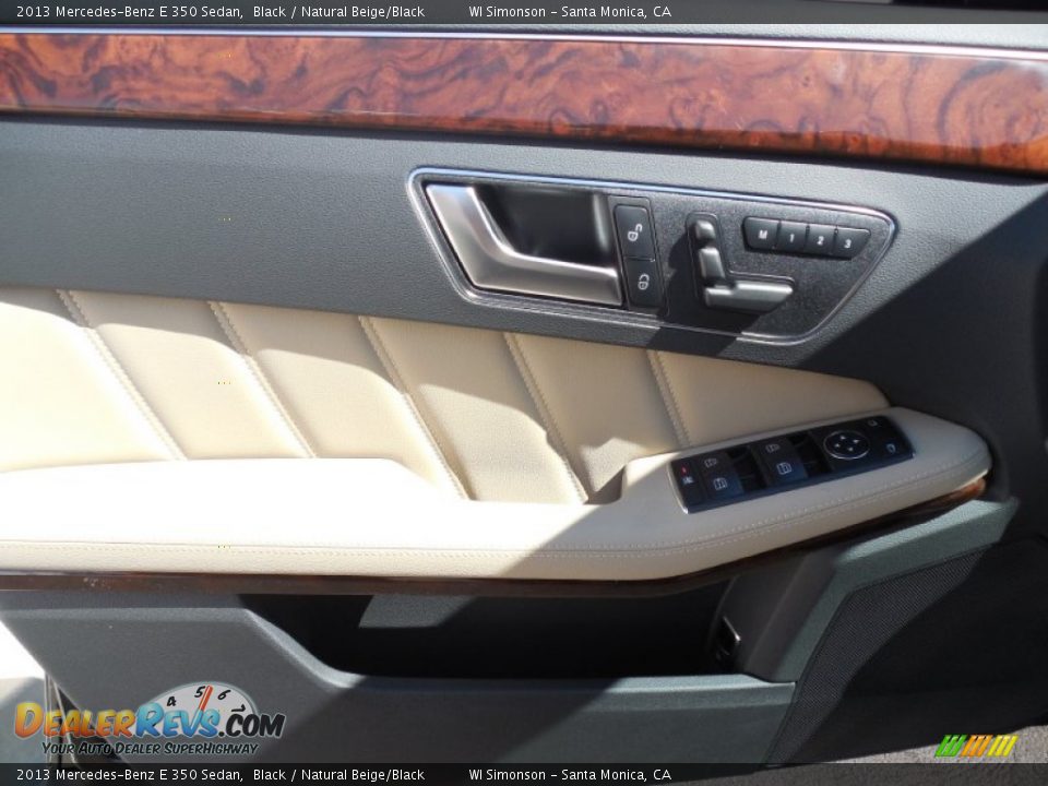 2013 Mercedes-Benz E 350 Sedan Black / Natural Beige/Black Photo #6