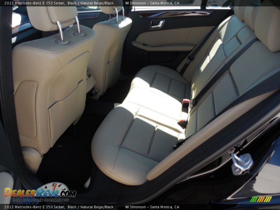 2013 Mercedes-Benz E 350 Sedan Black / Natural Beige/Black Photo #8