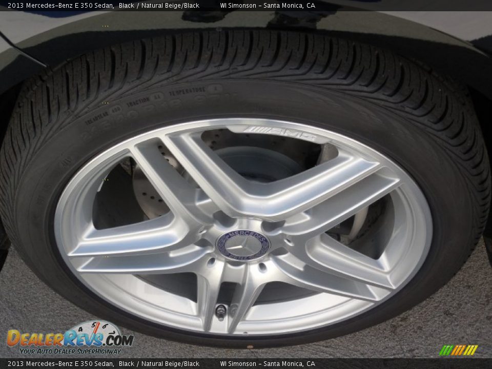 2013 Mercedes-Benz E 350 Sedan Black / Natural Beige/Black Photo #10