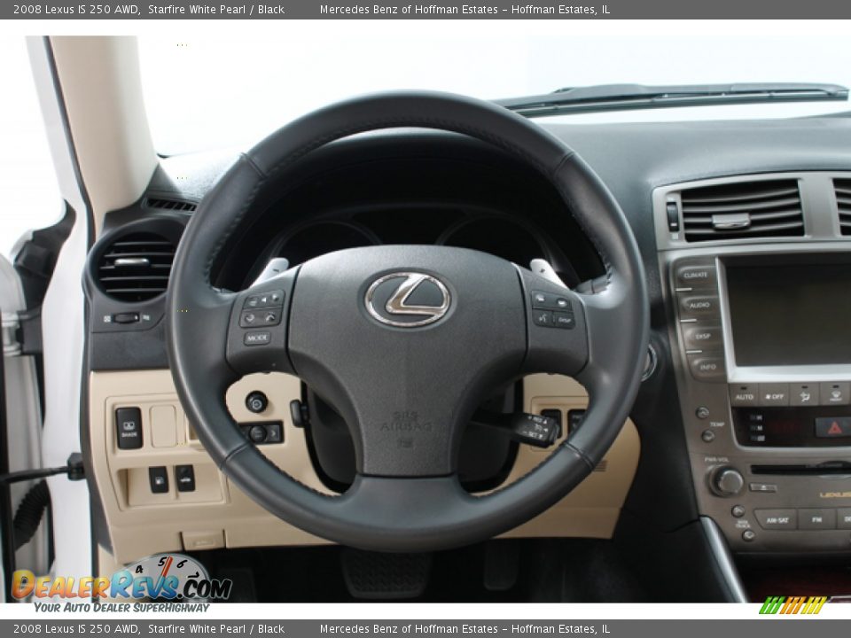 2008 Lexus IS 250 AWD Starfire White Pearl / Black Photo #7