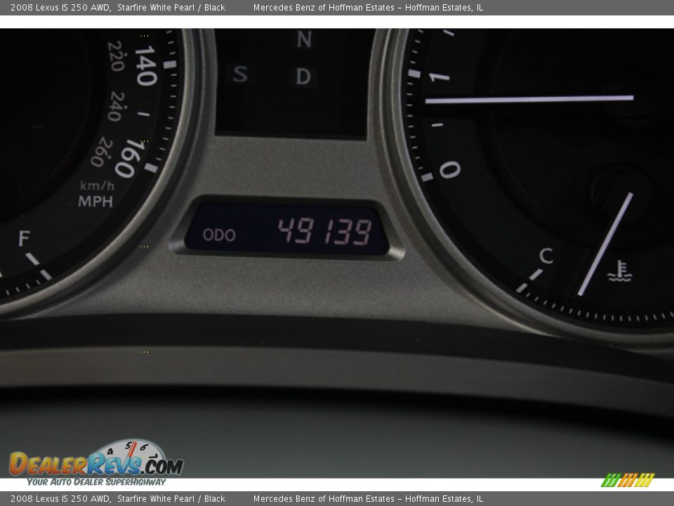 2008 Lexus IS 250 AWD Starfire White Pearl / Black Photo #27