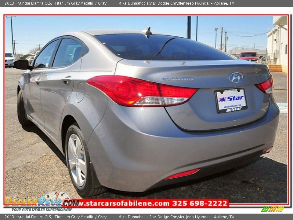2013 Hyundai Elantra GLS Titanium Gray Metallic / Gray Photo #3