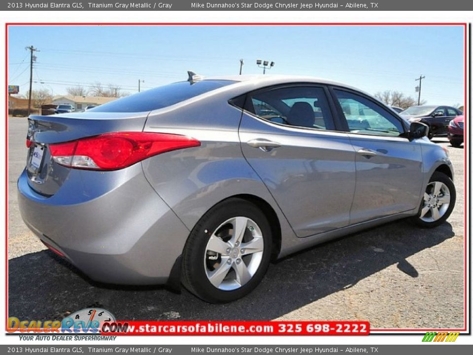 2013 Hyundai Elantra GLS Titanium Gray Metallic / Gray Photo #6