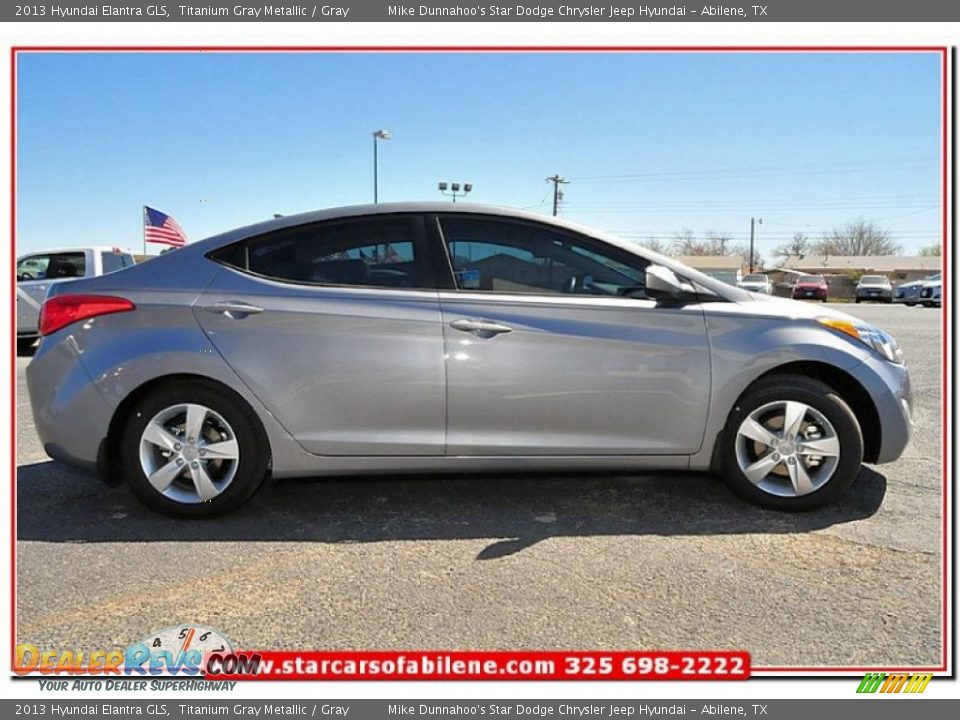 2013 Hyundai Elantra GLS Titanium Gray Metallic / Gray Photo #7