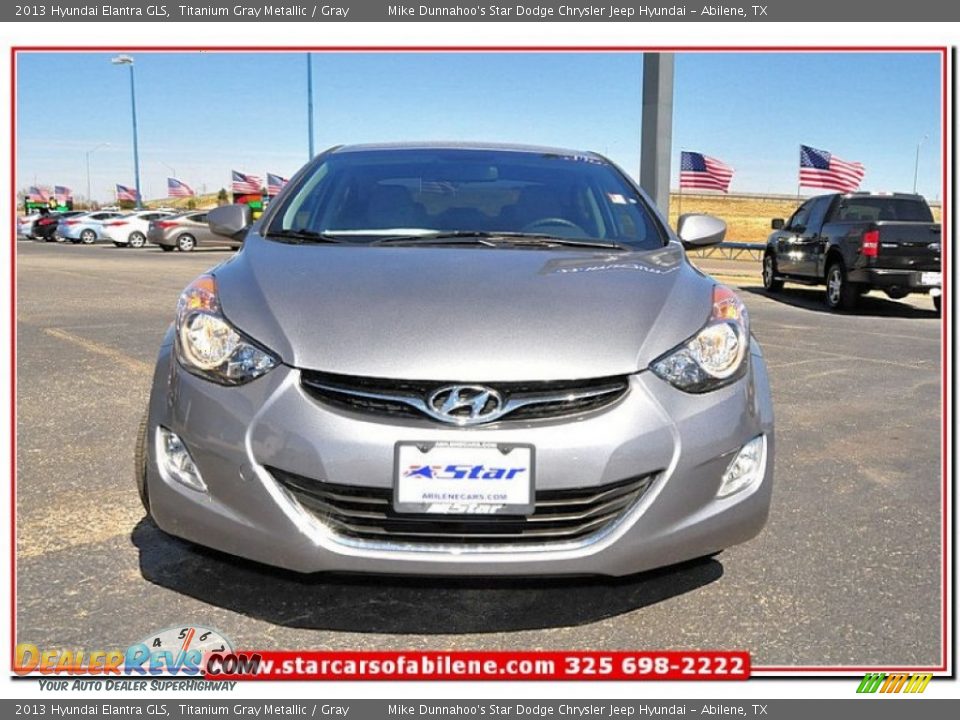 2013 Hyundai Elantra GLS Titanium Gray Metallic / Gray Photo #9